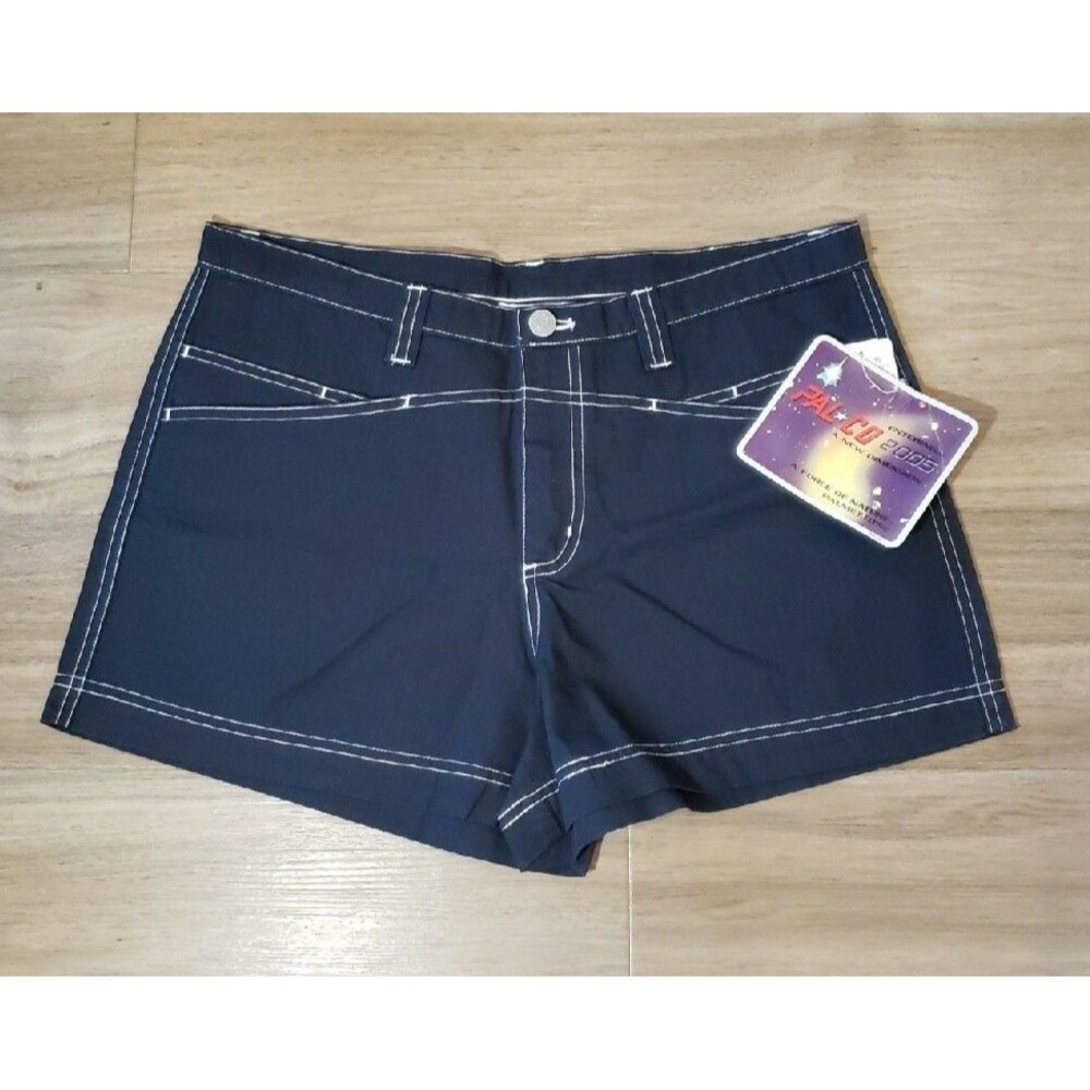 Pal*Co 2005 Y2K Palmetto's Cotton Mid Rise Shorts Navy Blue JR Juniors Size 11
